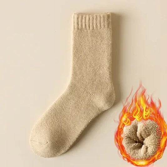 Men Thick Thermal Wool Socks Man Winter Warm Merino Wool Rabbit Solid High Quality Socks Male Cotton Casual Super Thicker Sock