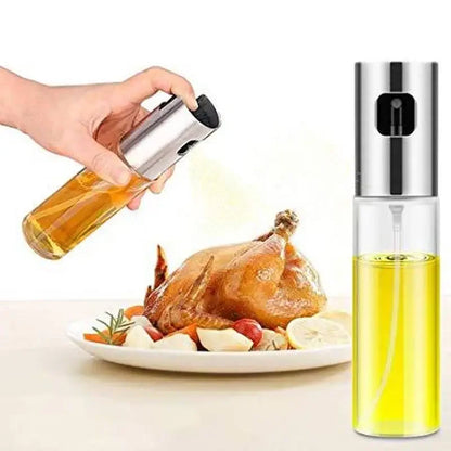 Stainless Steel Olive Oil Sprayer Bottle - Leak-Proof Pump Dispenser for Grilling and Cooking