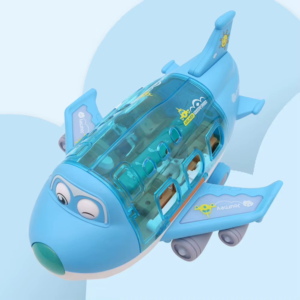 Stunt Electric Aircraft Toy with Light Effects - 360-Degree Rotating Model Airplane for Birthdays and Christmas Gifts