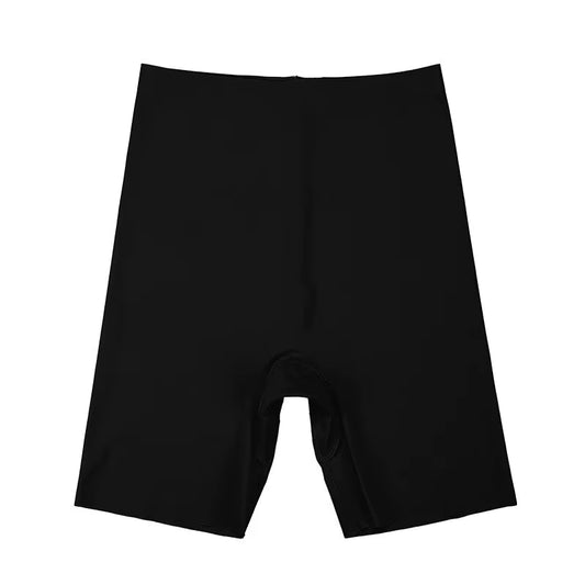 Seamless High-Waist Tummy Control Boyshorts for Women - Ice Silk Hip Lift Underwear