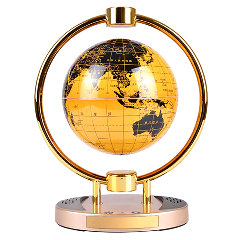 Innovative Bluetooth Speaker with Magnetic Suspension and Luminescent Rotating Globe - 6-Inch Decorative Gift