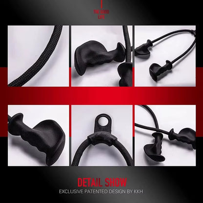 Fitness Biceps and Triceps Rope Pulldown Grip Handles for Cable Machine - Pulley Accessories for Back Exercises