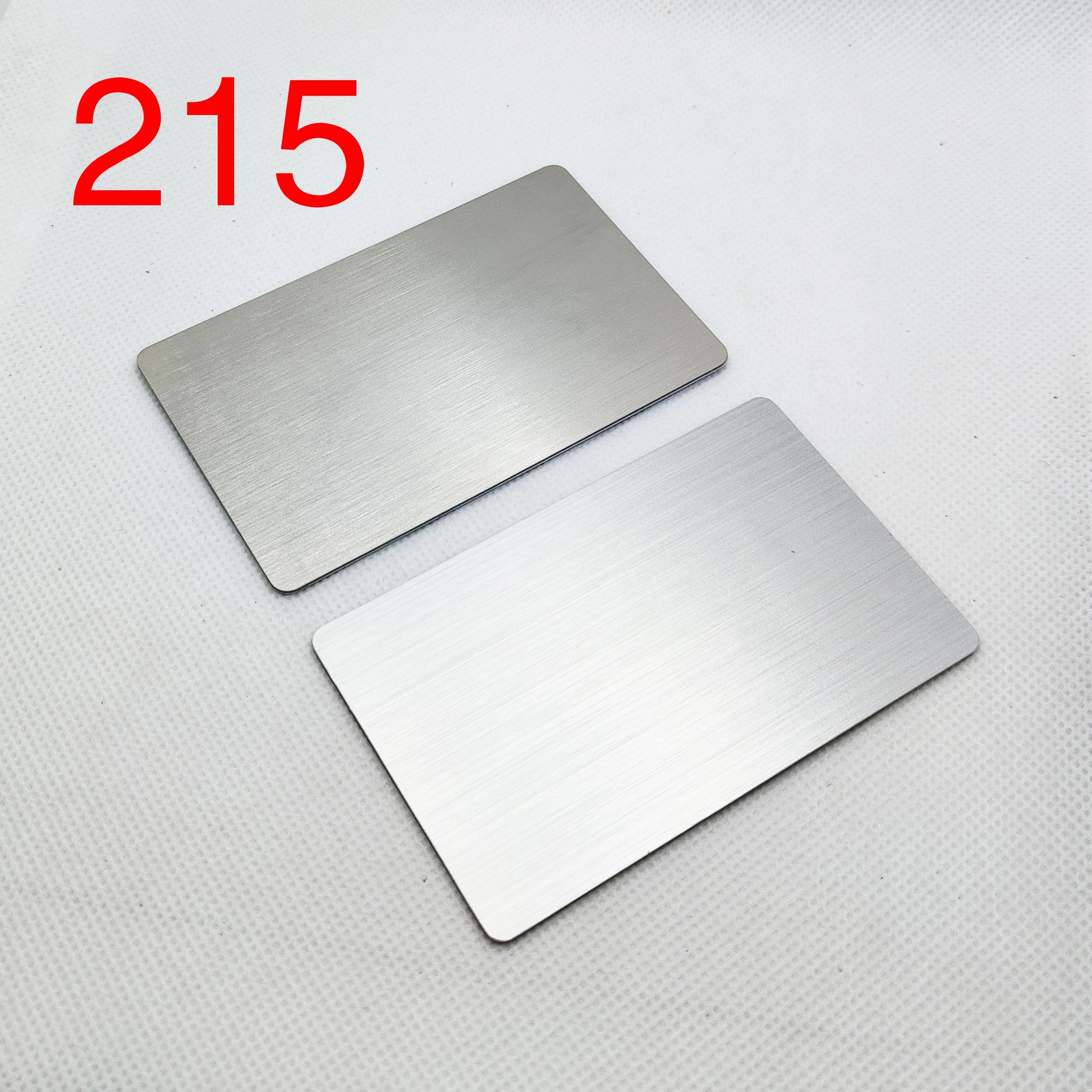 15 Pieces 13.56MHZ 215 Chip Blank Metal and PVC Hybrid NFC Social Identification/Access Control/Business Card