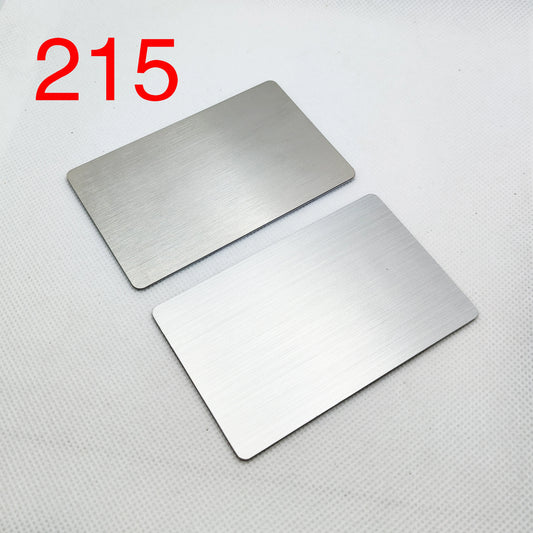 15 Pieces 13.56MHZ 215 Chip Blank Metal and PVC Hybrid NFC Social Identification/Access Control/Business Card