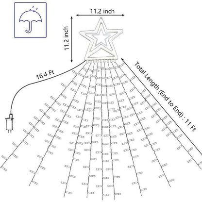 LED String Lights Waterfall Meteor Lights Christmas Lights Wedding Garden Christmas Decoration Outdoor Holiday Decoration