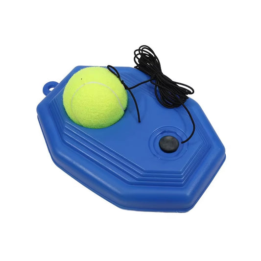 Professional Tennis Training Aid with Heavy-Duty Base and Elastic Rope for Rebound Practice