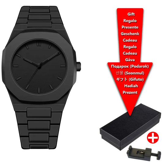 Classic Middle Eastern Arabic Numerals Blue Dial Quartz Watch for Men'S Casual Plastic Strap Women'S Waterproof Clock