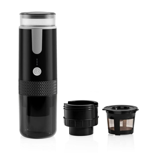 Electric Coffee Maker: Portable Capsule and Ground Coffee Brewer