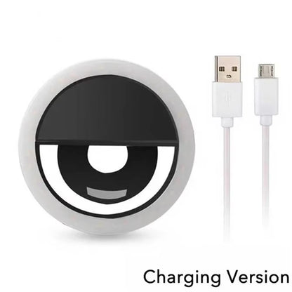 Rechargeable Handheld Ring LED Fill Light for Mobile Phone Live Broadcasting and Desktop Photography