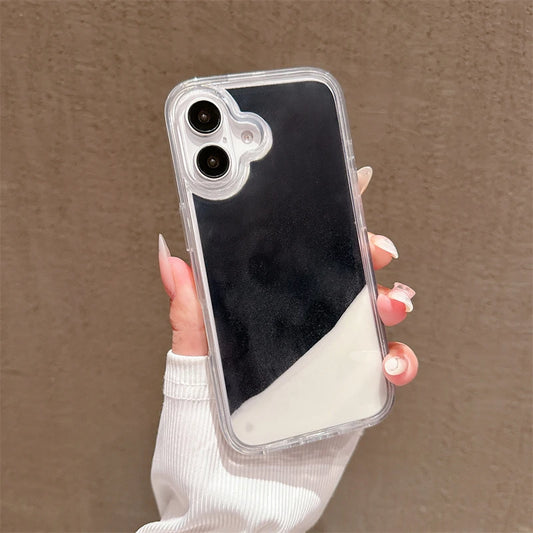 Luminous Quicksand Phone Case for iPhone 13, 14, 15, and 16 Pro Max - Dark Glow Liquid Glitter Hard Shell Cover